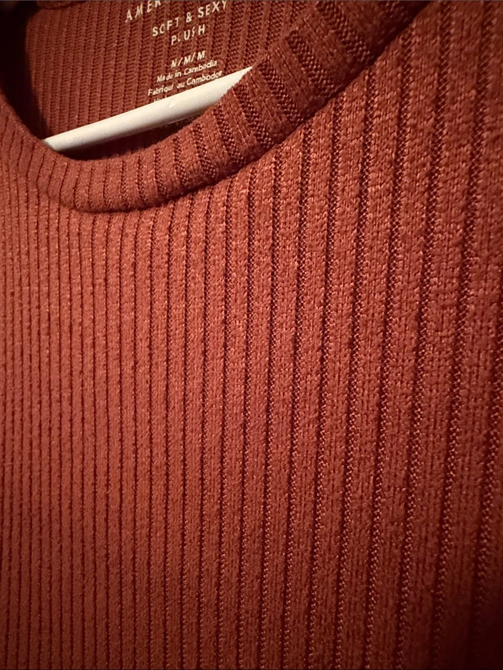 American Eagle Soft & Sexy Plush Long Sleeve Shirt (Medium) - Picture 5 of 6